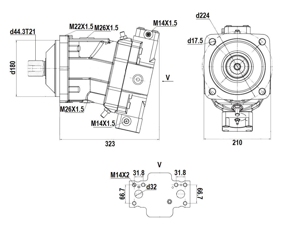 S A6VM160HA1/63W-VZB380A гидромотор R909611122