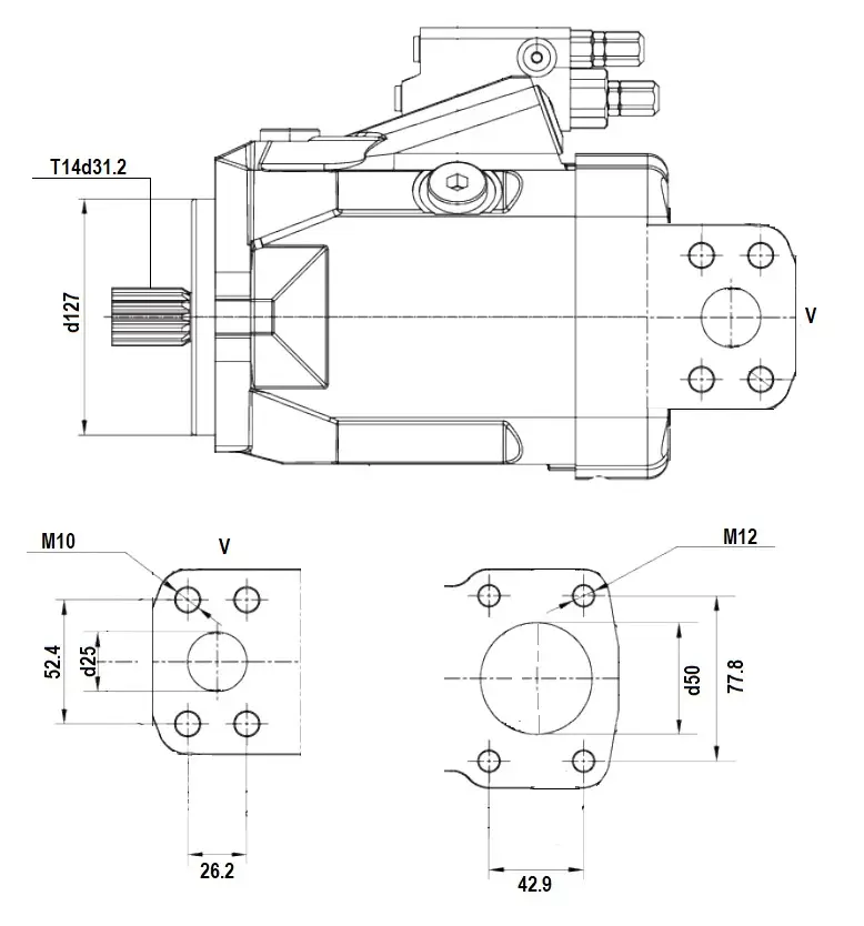 S A10VO60DFR/52L-PSD62N00 гидронасос R910997186