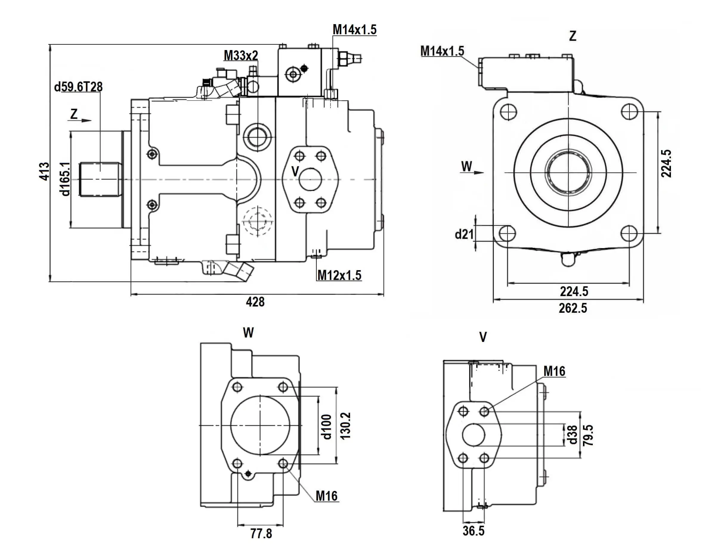 S A11VLO260LRDU2/11R-NZD12N00 гидронасос R902129452