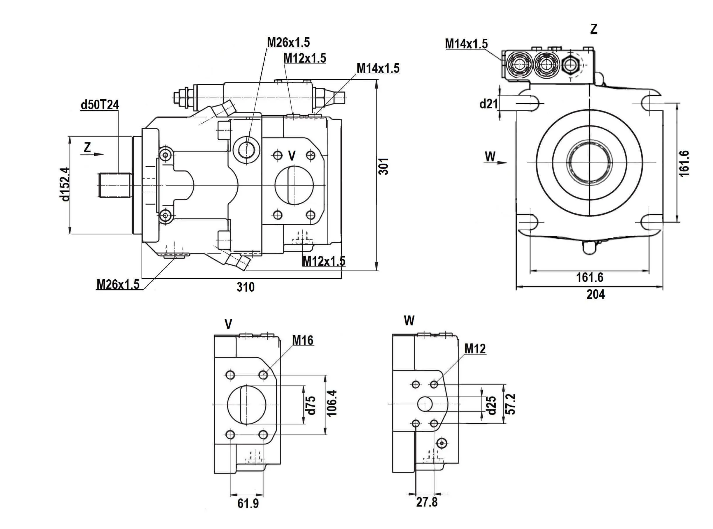 S A11VO145LRDS/11L-NZD12N00 гидронасос R902196369
